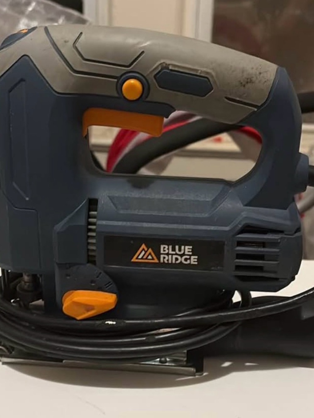 BLUE RIDGE Corded Jigsaw in Navy Blue and Orange